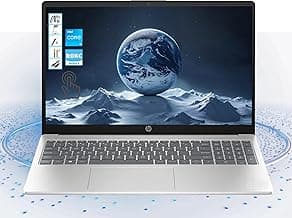 HP 2025 Pavilion 15 inch Touchscreen Laptop | 15.6" HD Computer| 64GB RAM | 1TGB SSD & 128GB Portable SSD| Intel Core i3-1215U| Wi-Fi 6E| Copilot Ready| Ultra Light| AI-Powered Windows 11| RK Bundle