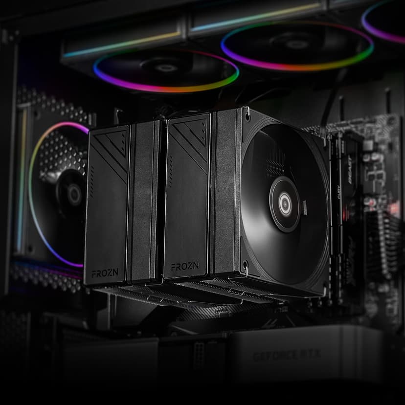 ID-COOLING FROZN A620 PRO SE - Blackout Dual-Tower Air CPU Cooler, 6×Ф6mm Heatpipes, Dual 120x120x25mm Quiet Fans, Intel LGA1700/1851/1200/115X; AMD AM4/AM5 (157mm in Height)
