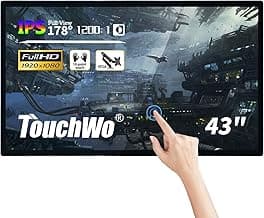43 inch Interactive Touchscreen Monitor, Smart Board with 16:9 Display 1080P, Win-10 Electronic Whiteboard Touchscreen PC for Office and Classroom, Core i7 RAM 8G & ROM 256G