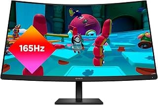 HP OMEN 32c QHD 165Hz Curved Gaming Monitor, QHD Display (2560 x 1440), VA Panel, 99% sRGB, 90% DCI-P3, 16:9, AMD FreeSync Premium Technology, 32c (2023)