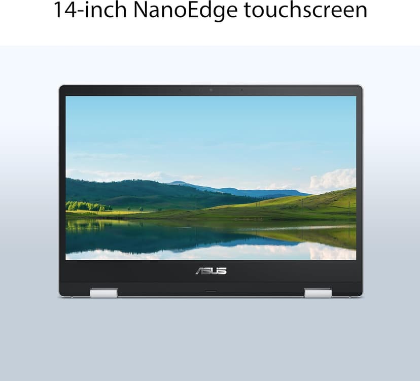 ASUS Chromebook Flip CX1 Convertible Laptop, 14" FHD NanoEdge 360-degree Touchscreen, Intel Celeron N4500 Processor, 128GB eMMC Storage, 8GB RAM, ChromeOS, Transparent Silver, CX1400FKA-AS88FT