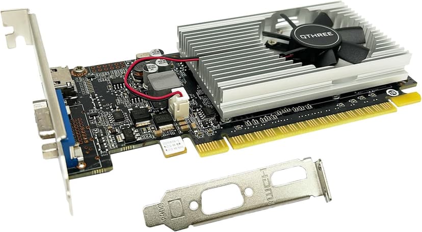 QTHREE GeForce GT 210 Low Profile Graphics Card, 1024 MB DDR3 64 Bit,Video Card for PC GPU,PCI Express x16,HDMI,VGA
