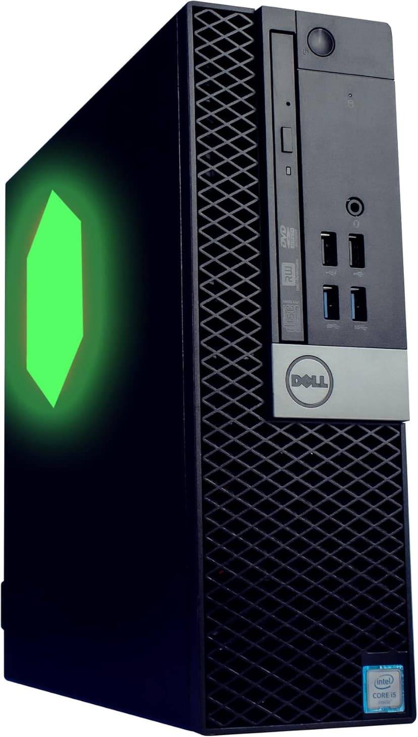 Dell Optiplex Computer PC w/RGB Lighting | Windows 11 Pro | Ultra Fast Intel i5-8500 | 16GB DDR4 RAM | 1TB SSD Solid State | New 24in LCD Monitor | Home or Office PC (Renewed)