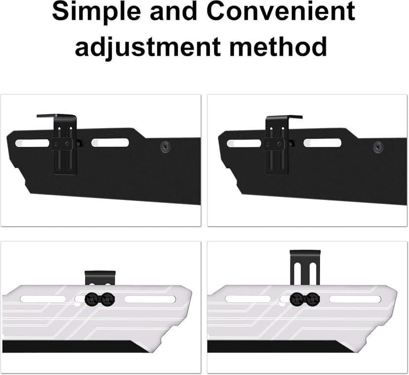 EZDIY-FAB RGB GPU Holder 5V 3-Pin Colorful RGB Graphics Card GPU Support Video Card Holder Bracket, Video Card Sag Holder/Holster Bracket- 309-1