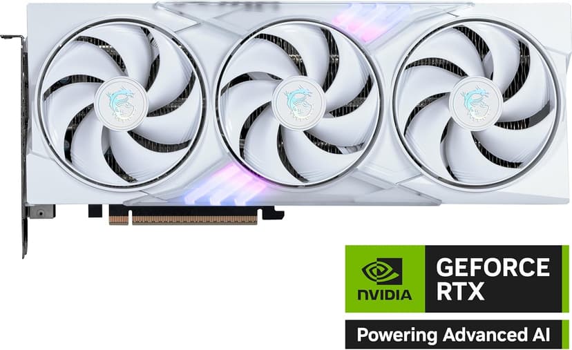 MSI Gaming RTX 5060 Ti 16G Gaming Trio OC White Graphics Card (16GB GDDR7, 128-bit, Extreme Performance: TBA MHz, DisplayPort x 3 2.1a, HDMI 2.1b, NVIDIA Blackwell Architecture)