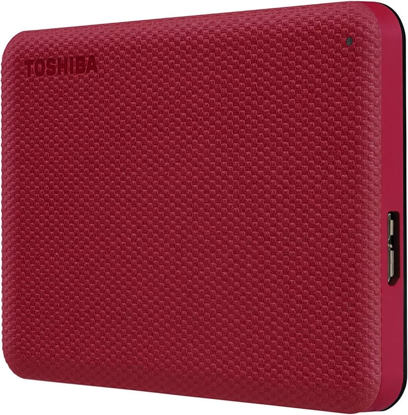 Toshiba Canvio Advance 2TB Portable External Hard Drive USB 3.0, Red - HDTCA20XR3AA