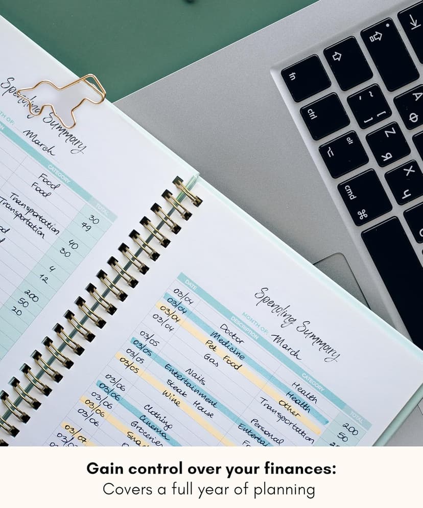 Lamare Budget Planner and Monthly Bill Organizer – Financial Planner with Expense Tracker Notebook, Debt Tracker & Budget Journal