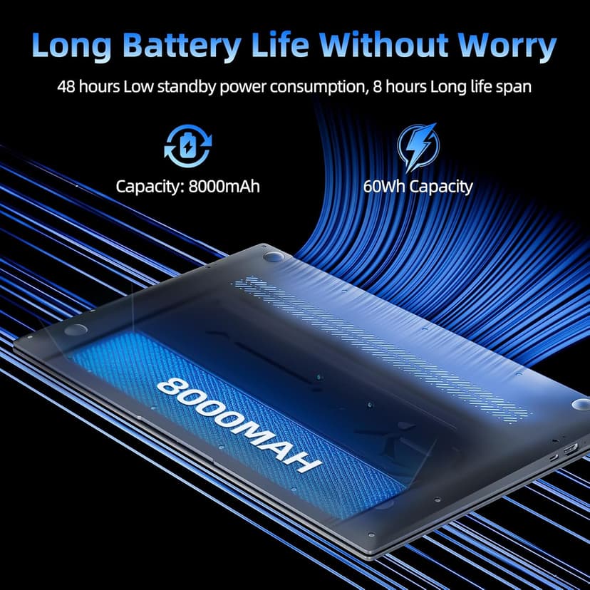SGIN Windows 11 Laptops, 17.3 Inch Laptop Computer with Core i3 CPU, 4GB DDR4 128GB SSD, 60800mWh Battery, FHD IPS Display, Type-C, 5G WiFi, BT4.2, Webcam, USB3.2, HDMI, for Student and Business