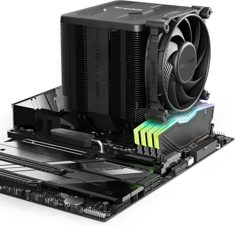 be quiet! Dark Rock Pro 5 Quiet Cooling CPU Cooler | Immensely High Airflow | 7 high-Performance Copper Heat Pipes | Speed Switch | Thermal Grease | BK036