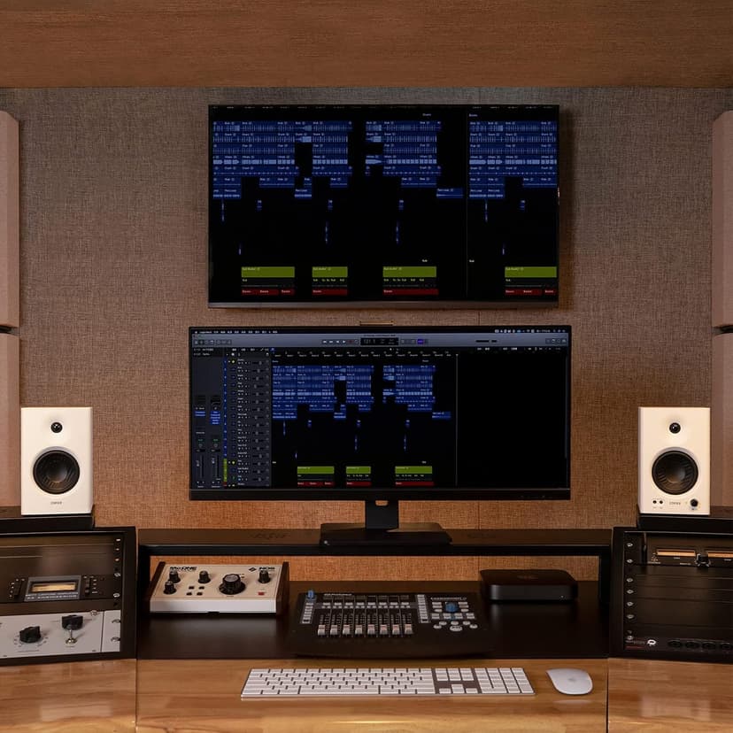 Edifier MR4 Powered Studio Monitor Speakers, 4" Active Near-Field Monitors Speaker - White (Pair)