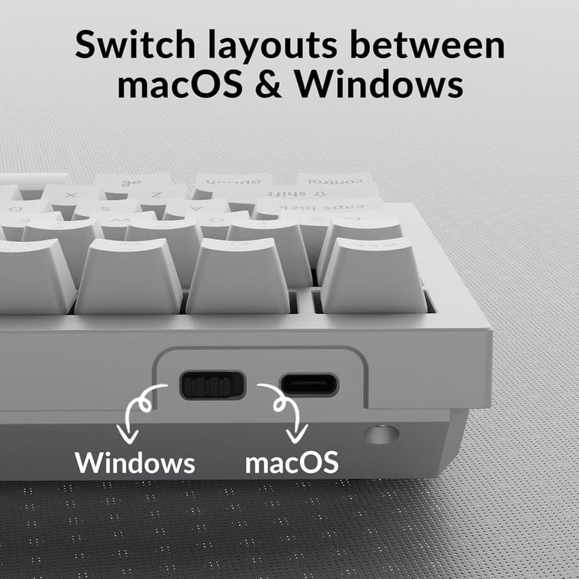 Keychron Q1 RGB Wired Custom Mechanical Keyboard, 75% Layout QMK/VIA Programmable Macro with Hot-swappable Gateron G Pro Brown Switch Double Gasket Compatible with Mac Windows Linux (White) -Version 2