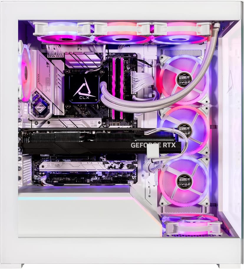 CLX Horus Gaming PC - Intel Core i9 14900KF 3.2GHz, GeForce RTX 4090, 2TB NVMe M.2 SSD, 6TB HDD, 64GB DDR5 RGB Memory, 360mm AIO, WiFi, Windows 11 Home, White