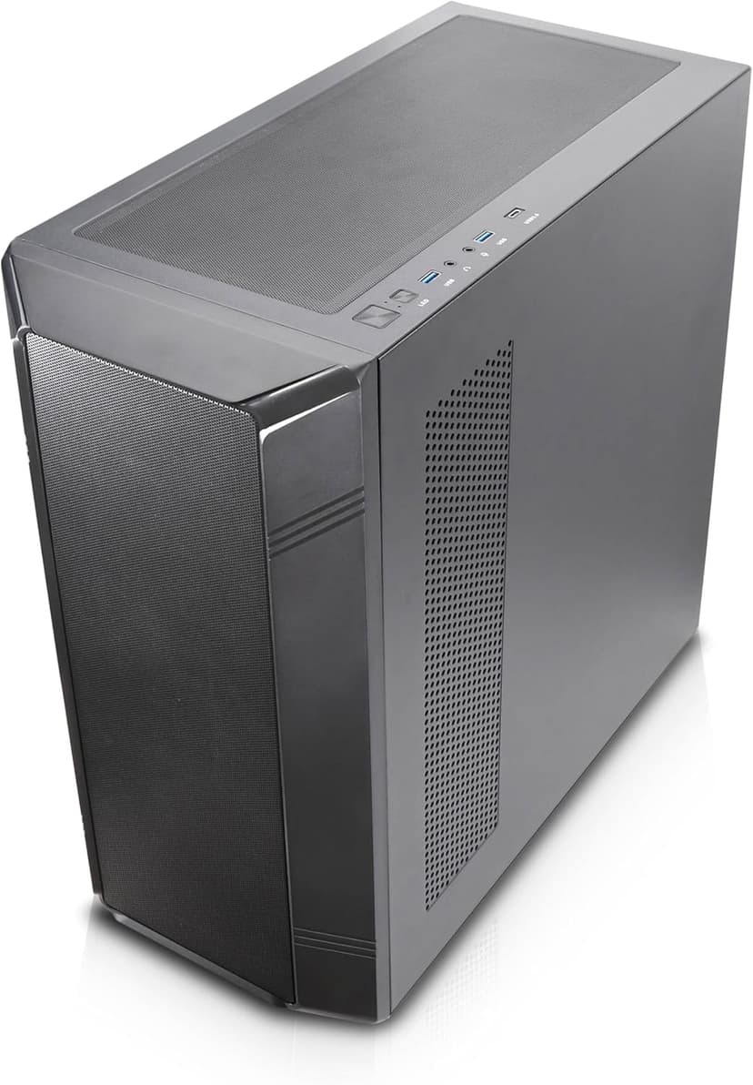 Rosewill Helium NAS Black ATX Mid Tower Computer Case, Mesh Panel, 4X 140mm PWM Fan, Ideal for DIY NAS, Media Servers, or Small Business Applications
