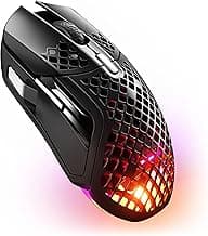 SteelSeries Aerox 5 Wireless Ergonomic 9-Button TrueMove Air Sensor 18000 CPI Ultra-Lightweight Design Gaming Mouse - Black (Renewed)