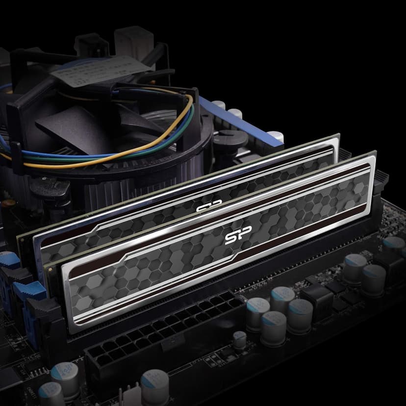 Silicon Power Value Gaming DDR4 RAM 16GB (2x8GB) 3200MHz (PC4 25600) CL16 1.35V Desktop Memory Module with Heatsink Camouflage Grey SP016GXLZU320BDAJ5