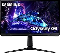 Samsung 27-Inch Odyssey G3 (G30D) Series FHD Gaming Monitor, 1ms, 180Hz, AMD FreeSync, Adjustable Stand, Black Equalizer, Virtual Aim Point, Eye Saver Mode, Flicker-Free, LS27DG302ENXZA