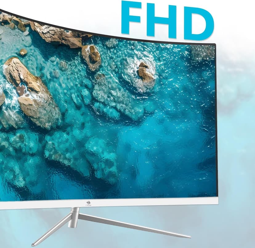 Z-Edge 27-inch Curved Gaming Monitor, Full HD 1080P 1920x1080 LED Backlight Monitor, with 100Hz Refresh Rate and Eye-Care Technology, 178° Wide View Angle, VGA+HDMI