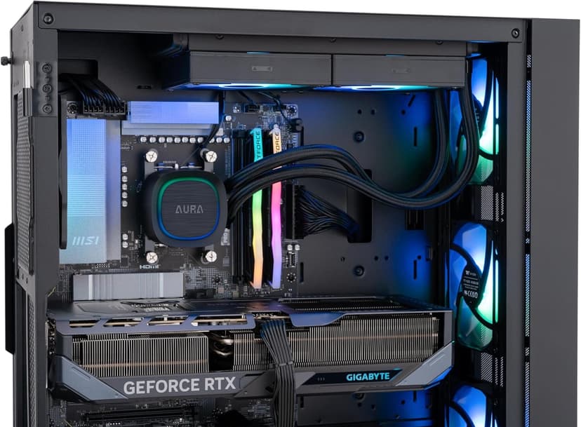 ADVANCED BATTLESTATIONS ABS Eurus Ruby Gaming PC - Windows 11 - AMD Ryzen 7 9800X3D - GeForce RTX 5070 Ti - DLSS 4 - AI-Powered Performance - 32GB DDR5 6400MHz - 2TB M.2 NVMe SSD - ER9800X3D5070TI4