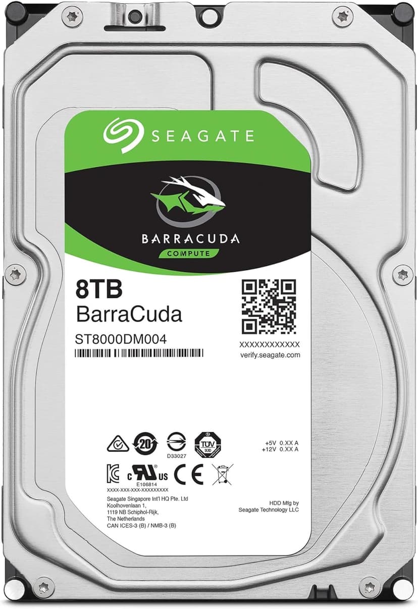 Seagate BarraCuda 8TB Internal Hard Drive HDD – 3.5 Inch Sata 6 Gb/s 5400 RPM 256MB Cache for Computer Desktop PC (ST8000DMZ04/004)