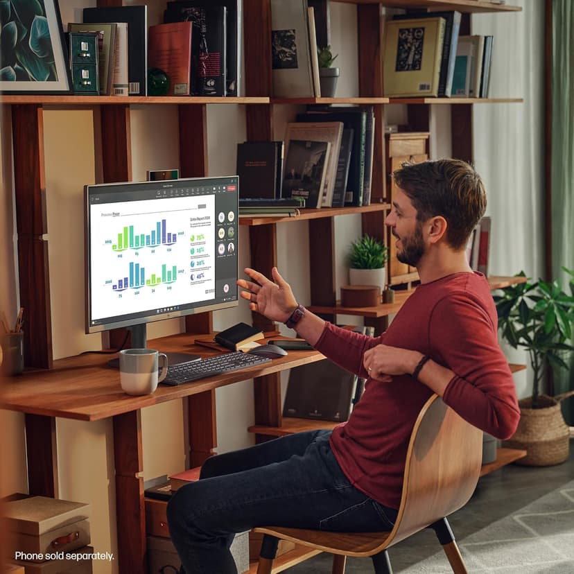HP OmniStudio X 27" FHD Touch Screen All-in-One Desktop Intel Core U7-155H 16GB RAM 1TB SSD Meteor Silver