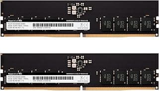 TEAMGROUP Elite DDR5 32GB Kit (2x16GB) 5600Mhz PC5-44800 CL46 Non-ECC Unbuffered UDIMM 288 Pin PC Computer Desktop Memory Module Ram Supports Intel & AMD TED532G5600C46DC01