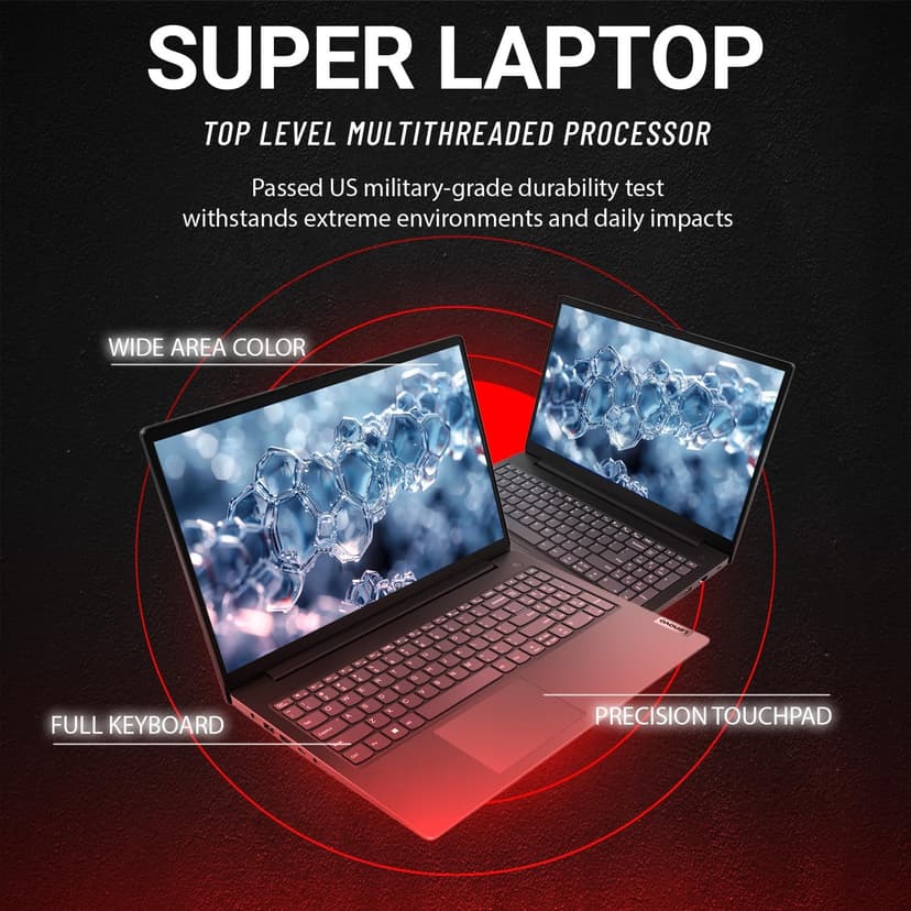 Lenovo V15 Business Laptop with Microsoft Office 365, AMD 7000-Series Processor (Outperforms i5-1130G7), 15.6" FHD LED Display, 16GB RAM, 1TB SSD, Ethernet RJ-45, Wi-Fi 6, Windows 11 Pro, WOWPC USB