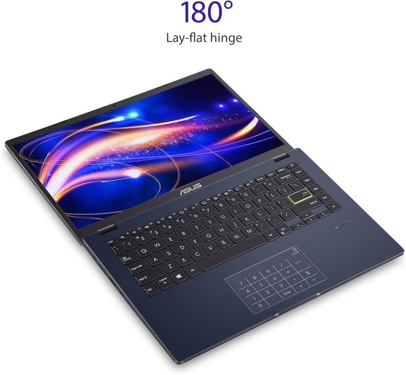 ASUS Vivobook Go 14 L410 Ultra Thin Laptop, 14â€ FHD Display, Intel Celeron N4020 Processor, 4GB RAM, 64GB eMMC, NumberPad, Windows 11 Home in S Mode, 1 Year Microsoft 365, Star Black, L410MA-AH02