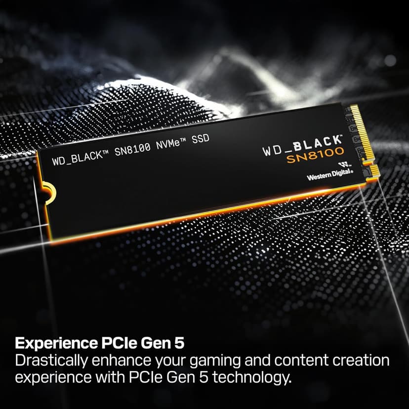 WD_BLACK 2TB SN8100 NVMe SSD Internal Solid State Drive - Gen 5 PCIe 5.0x4, M.2 2280, Seq. Read Speeds Up to 14,900 MB/s, Best for AI Applications, Gaming, and Video Editing - WDS200T1X0M