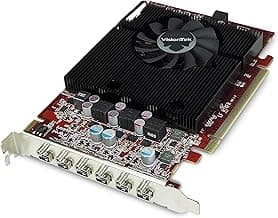 VisionTek Radeon HD 7750 2GB GDDR5 – 4K Resolution Support Graphics Card – Support up to 6 Monitors with Mini DisplayPort Outputs – AMD Eyefinity 2.0 – Suitable Graphics Card for Gaming PC