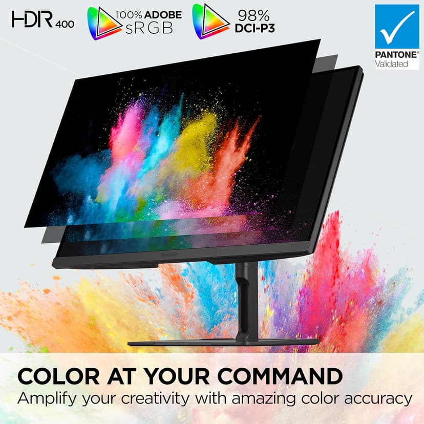 ViewSonic VP2776T-4K 27 Inch 4K UHD IPS Monitor with Advanced Ergonomics, Thunderbolt 4, 100% sRGB Rec 709, Pantone Validated, USB C, HDMI 2.1, and DP Daisy Chain for Home and Office