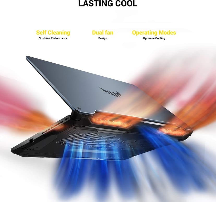 ASUS TUF Gaming A15 Gaming Laptop, 15.6” 144Hz FHD IPS-Type, AMD Ryzen 7 4800H, GeForce GTX 1660 Ti, 16GB DDR4, 512GB PCIe SSD, Gigabit Wi-Fi 5, Windows 10 Home, Metal, TUF506IU-ES74