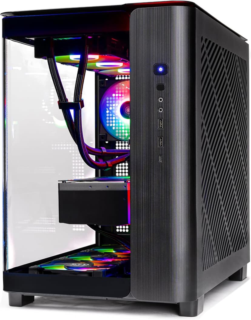 Skytech King 95 Gaming PC Desktop, Ryzen 7 9700X 3.8 GHz (5.5GHz Turbo Boost), NVIDIA RTX 5070 12GB GDDR7, 1TB Gen4 SSD, 32GB DDR5 RAM 6000 RGB, 850W Gold PSU, 360mm ARGB AIO, Wi-Fi, Win 11 Home