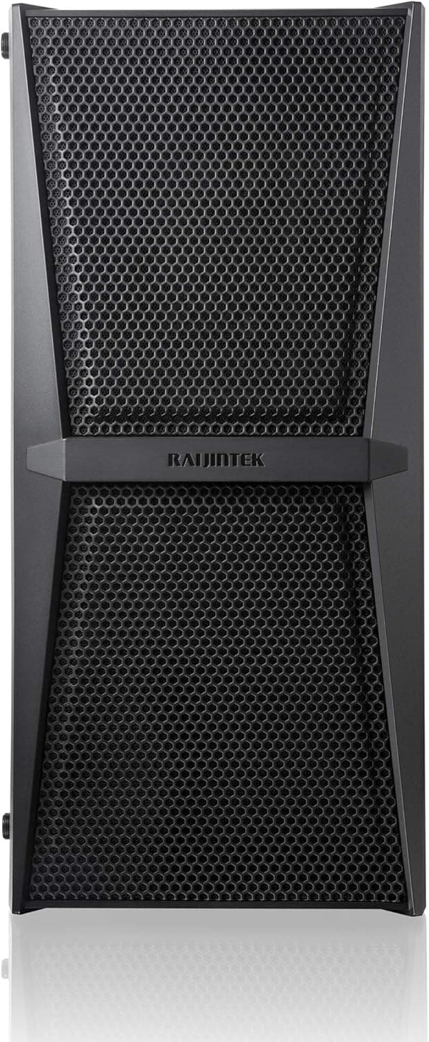 RAIJINTEK SILENOS MS PRO, PC Case ATX Tower with Mesh at Front and Tempered Glass (4.0mm) Side Panel, Comes with Pre-Installed 2pcs 200mm ARGB Fans at Front and 1pcs 120mm ARGB Fan at Rear.