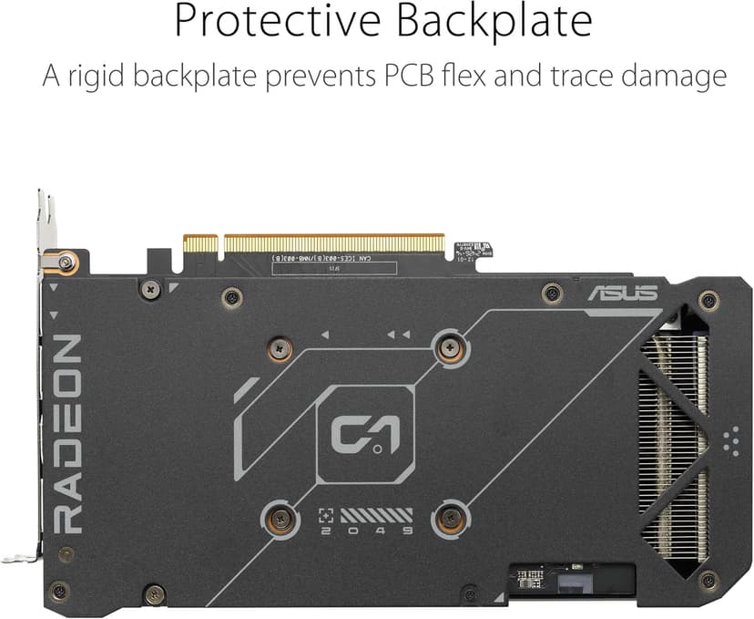 ASUS Dual Radeon™ RX 7600 EVO OC Edition 8GB GDDR6 (PCIe® 4.0, 8 GB GDDR6, HDMI® 2.1, DisplayPort™ 1.4a, 2.5-Slot Design, Axial-tech Fans, GPU Tweak III)