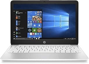 HP Stream 11-Inch Laptop, Intel X5-E8000 Processor, 4 GB RAM, 32 GB eMMC, Windows 10 Home in S Mode with Office 365 Personal and 1 TB Onedrive Storage for One Year (11-ak1020nr, Diamond White)