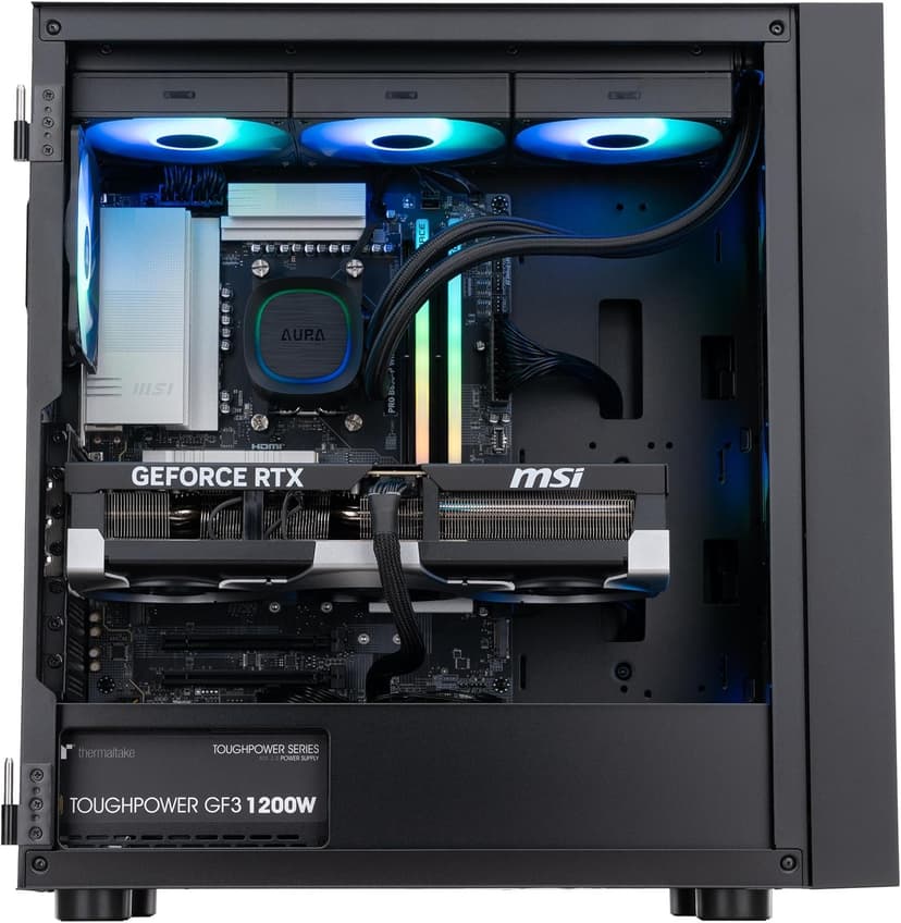 ADVANCED BATTLESTATIONS ABS Eurus Ruby Gaming PC - Windows 11 - AMD Ryzen 7 9800X3D - GeForce RTX 5090 - DLSS 4 - AI-Powered Performance - 32GB DDR5 6400MHz - 2TB M.2 NVMe SSD - ER9800X3D50903