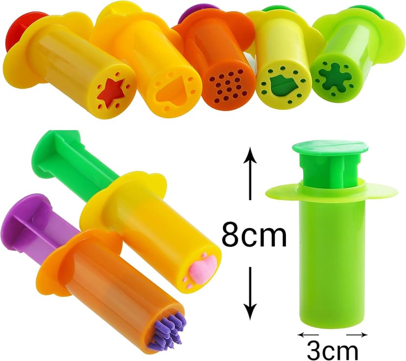 Kare & Kind® Set of 10 pcs Smart Dough Tools Kit with Extruder Machine (10 Extruder Tools)