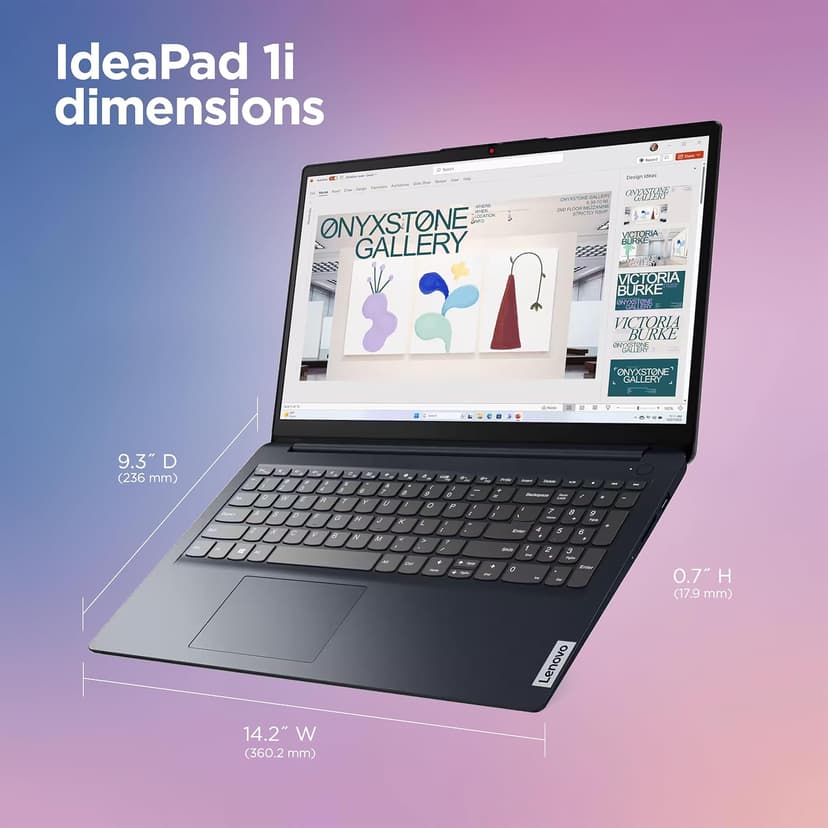 Lenovo IdeaPad Laptop Computer 2025, 15.6" Display, 8GB RAM, 884GB Storage (256GB SSD + 128GB eMMC + 500GB Ext), Intel Dual Core Processor, Long Battery, MarxsolAccessory, 1 Year Office 365, Win 11