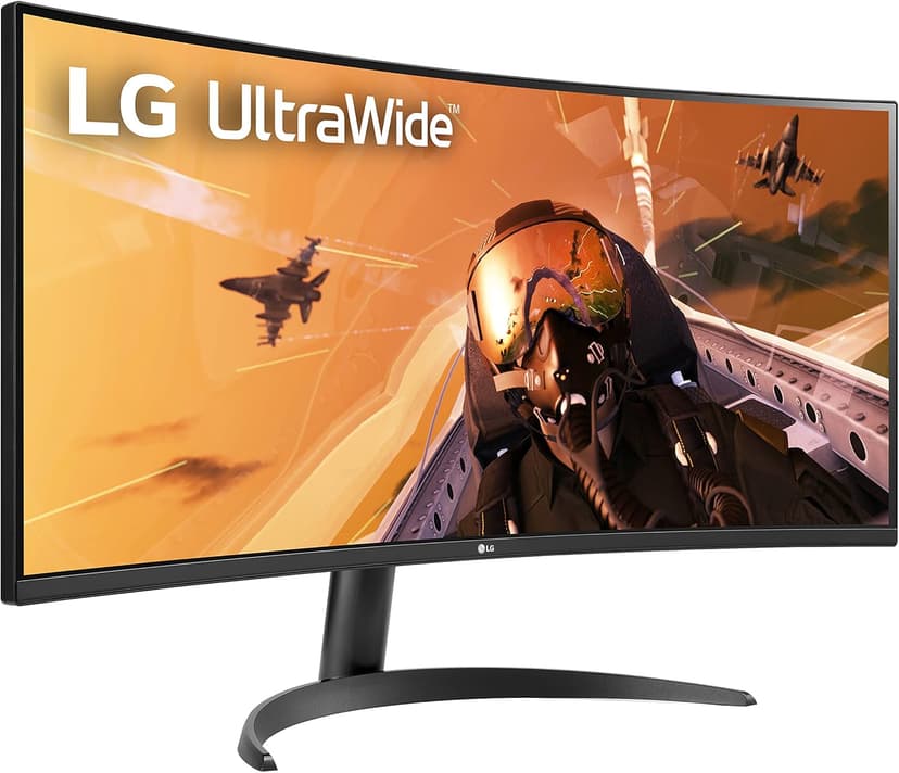 LG 34WP60C-B 34-Inch 21:9 Curved UltraWide QHD (3440x1440) Gaming Computer Monitor with 160Hz sRGB 99% Color Gamut and HDR 10, AMD FreeSync Premium and 3-Side Virtually Borderless Screen Tilt,Black