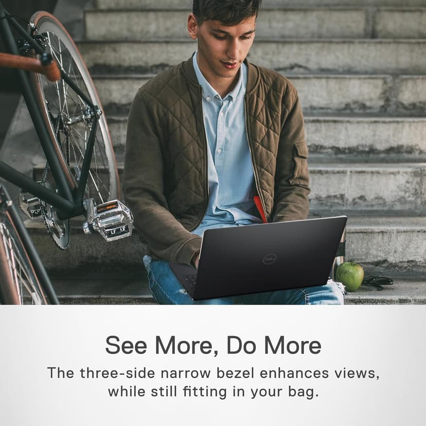 Dell Inspiron 3520 Laptop - 15.6-inch FHD (1920 x 1080) 120Hz Display, Intel Core i5-1235U Processor, 8GB DDR4 RAM, 512GB SSD, WiFi 5, Windows 11 S Mode - Carbon Black
