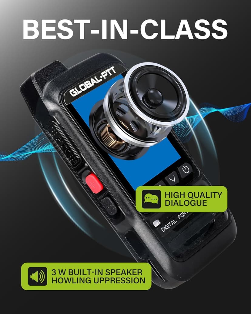 PoC Radios Unlimted Range - IP67 Waterproof & Floating 4G LTE PTT Push to Talk Over Cellular Radio Radios Pre-Installed SIM Nationwide Coverage Outdoor Marine Use (2)