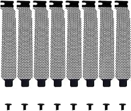 8PCS Computer PCI Dust Strips Black PCI Slot Covers, with Screws for Computer Cases (Black)