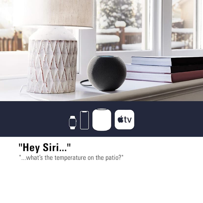 Eve Weather - Apple HomeKit Smart Home, Connected Outdoor Weather Station for Tracking Temperature, Humidity & Barometric Pressure, Precision Sensors, Wireless, Bluetooth and Thread