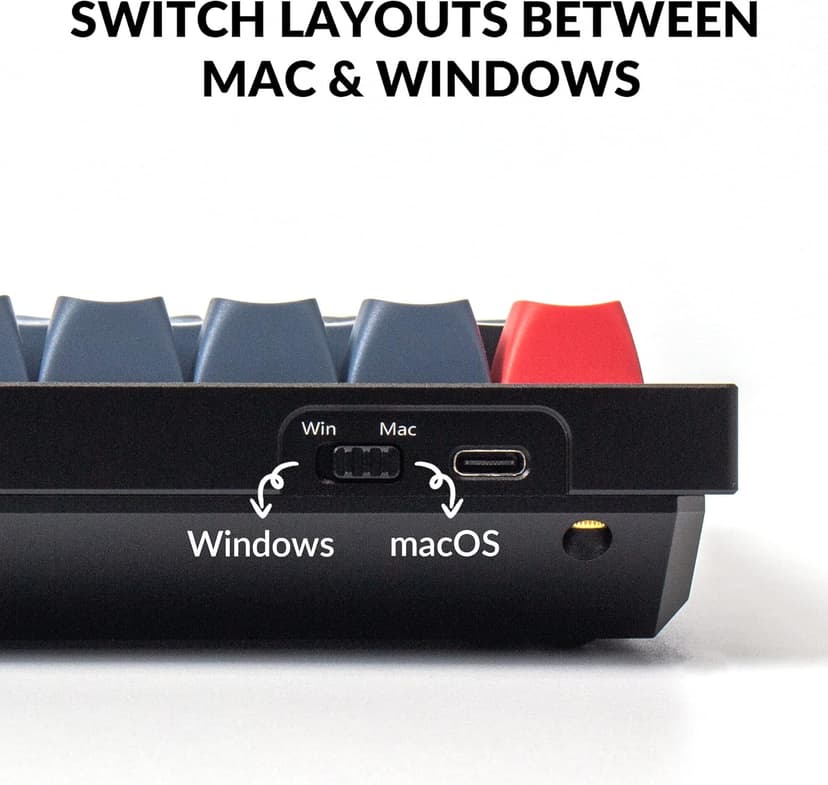 Keychron Q7 Wired Custom Mechanical Keyboard, 70% Layout QMK/VIA Programmable Macro with Hot-swappable Gateron G Pro Brown Switch Double Gasket Compatible with Mac Windows Linux (Black)