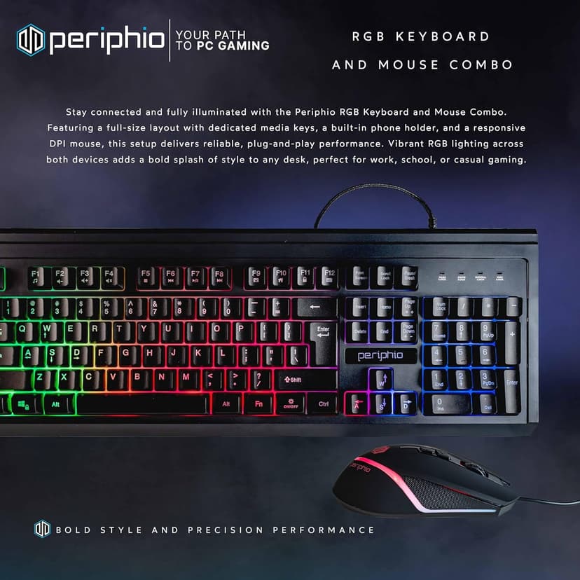 HP Windows 11 Desktop Computer | 16GB RAM + 500GB SSD | Intel i5 | 16GB RAM + 500GB SSD | 24" LCD | WiFi 6 AX200 + BT | RGB Keyboard/Mouse + Speakers | Webcam | Home or Office PC (Renewed)