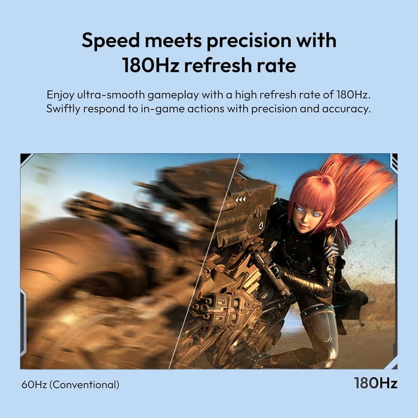 Pixio PX278 Wave Blue 27 inch 180Hz Refresh Rate FHD 1440p Resolution Fast IPS Panel 1ms GTG Response Time Blue Gaming Monitor with FreeSync