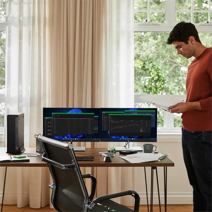 HP Elite Desk 600 G9 SFF Business Desktop Computer, 16-core Intel Core i7-13700 Processor, 64GB DDR5, 1TB SSD, 2 Display Port + 1 HDMI, WiFi, RJ-45, Wired KB& Mouse, Windows 11 Pro