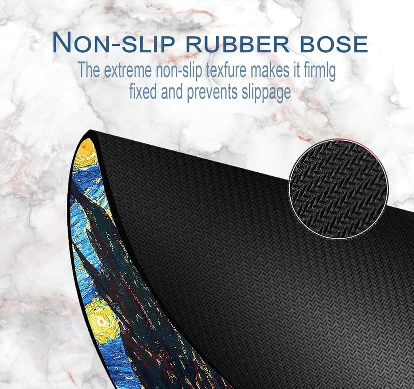 Small Mouse pad mall, only Takes up Wrist and Mouse Space, Washable Lycra Non-Slip Rubber Base, Office, Travel, Small
