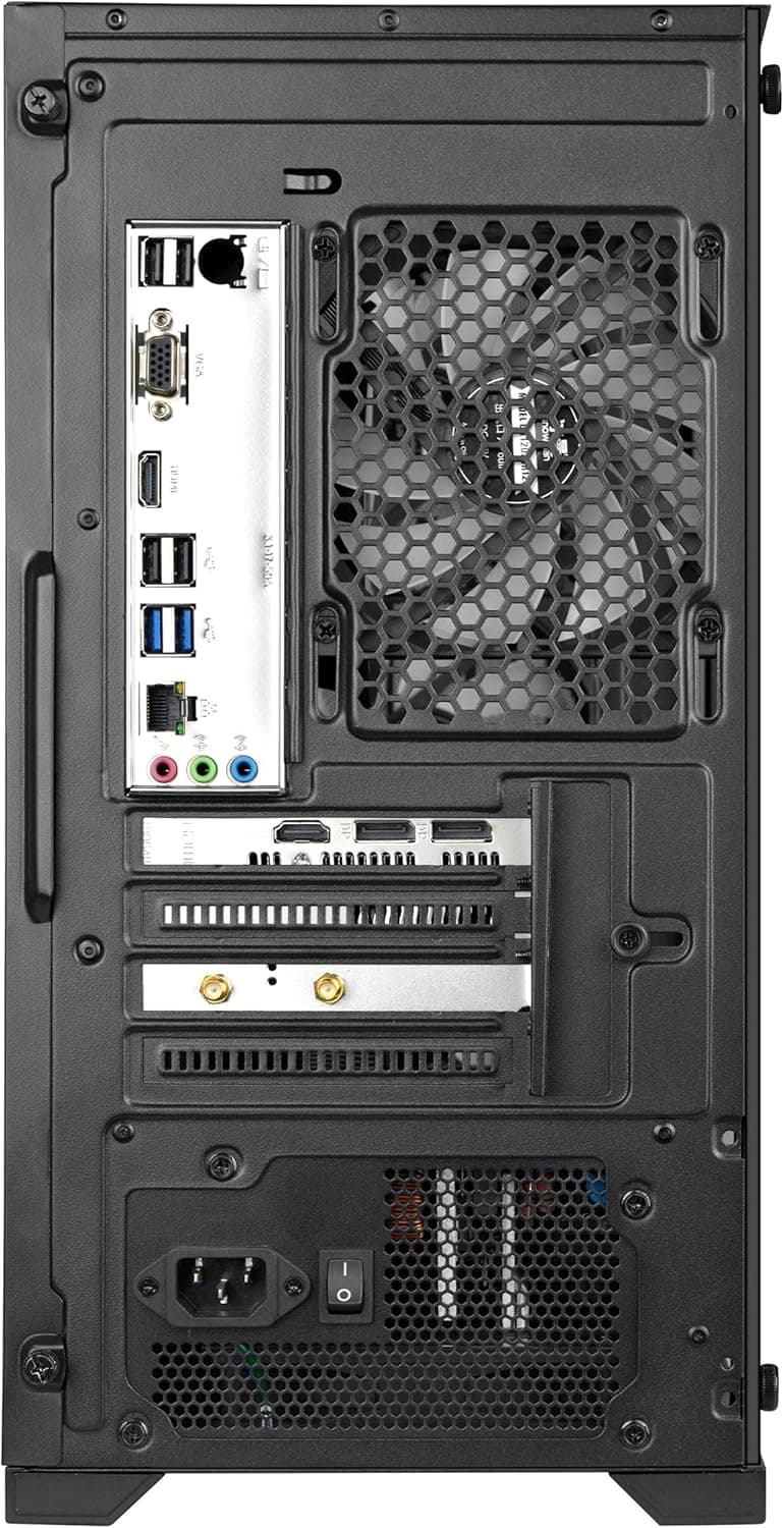 Blackout Computers Gaming Desktop PC Computer, Intel Core i7 3.6 GHz up to 4.0 GHz,AMD Radeon RX 580 8G GDDR5,16GB RAM,1TB NVME SSD, Windows 10 Pro, WiFi, Bluetooth 5.0, VR Ready,RGB Fans x4 (Renewed)