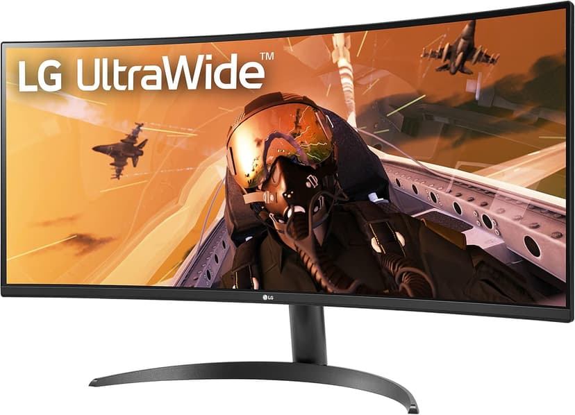 LG 34WP60C-B 34-Inch 21:9 Curved UltraWide QHD (3440x1440) Gaming Computer Monitor with 160Hz sRGB 99% Color Gamut and HDR 10, AMD FreeSync Premium and 3-Side Virtually Borderless Screen Tilt,Black